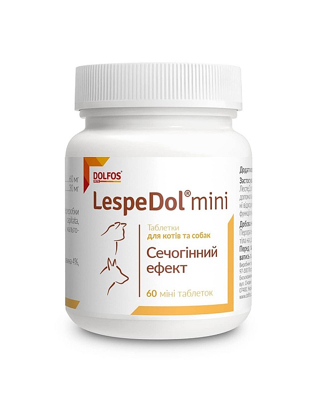 Додатковий корм для собак і кішок Dolfos LespeDol Mini 60 таб.