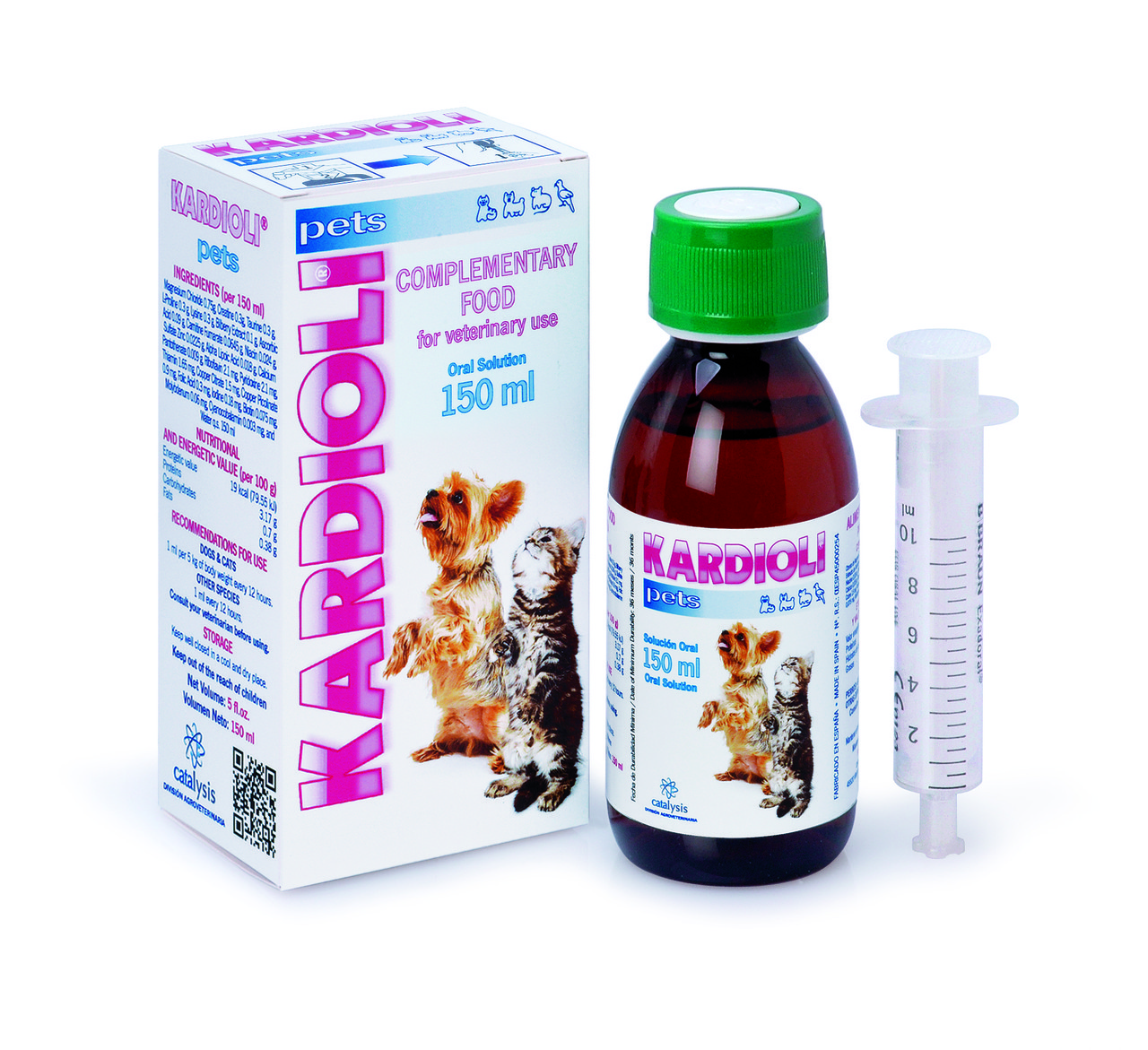 Розчин для собак та котів Кардіолі Kardioli Pets для здоров я серця та судин 150 мл Catalysis