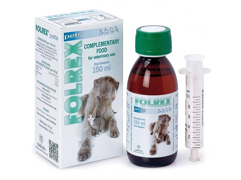 Розчин для собак та котів Фолрекс Folrex Pets для захисту та відновлення суглобів 150 мл Catalysis