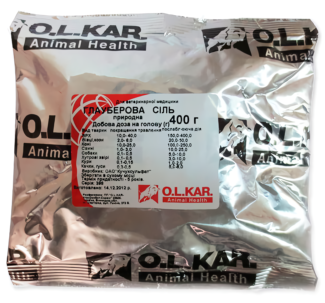 Глауберовая сіль упаковка 400 г O.L.KAR.