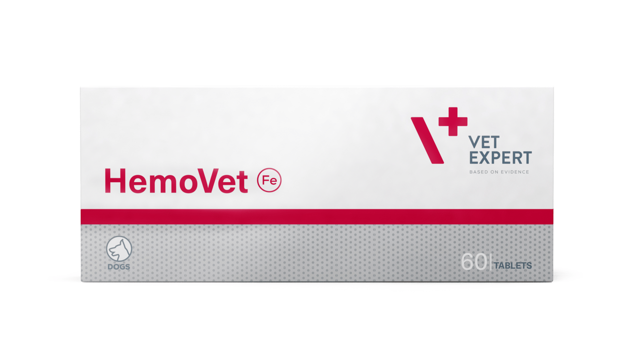 Додатковий корм VetExpert HemoVet ГемоВет для собак (гемове залізо та вітаміни) 60 таблеток