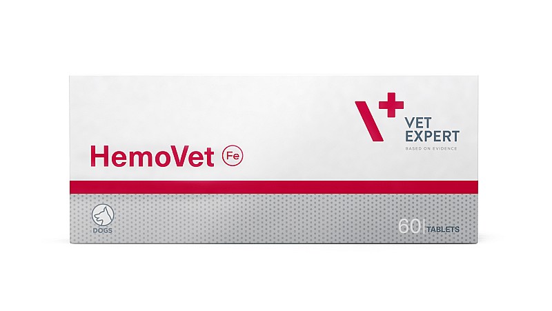 Додатковий корм VetExpert HemoVet ГемоВет для собак (гемове залізо та вітаміни) 60 таблеток