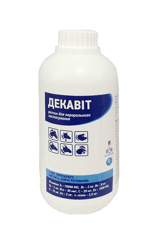 Вітамінно-мінеральний комплекс Декавіт для свійських тварин 5 л Ветсинтез