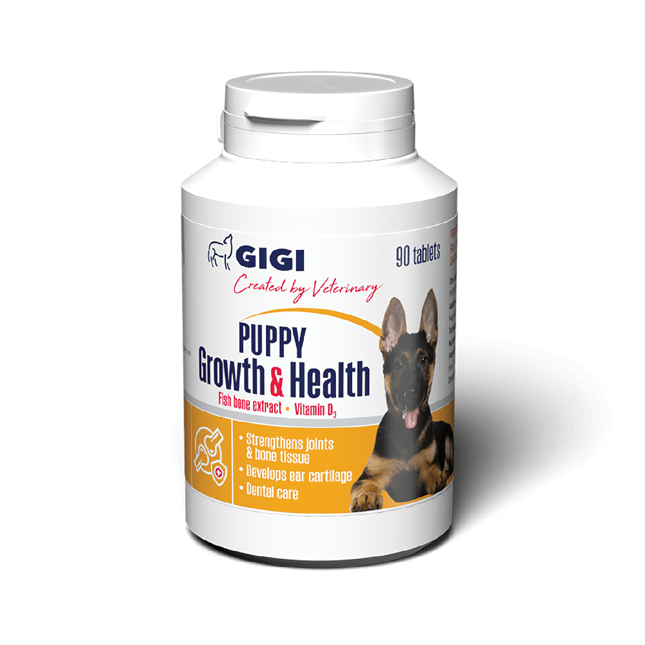 Вітаміни GIGI PUPPY Growth & Health для зміцнення суглобів і кісткової тканини у цуценят 90 таблеток