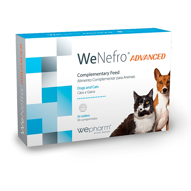 Кормова добавка Wepharm WeNefro Advanced ВіФарм Нефро Едвансд таблетки для підтримки функції нирок у тварин, 30 таблеток