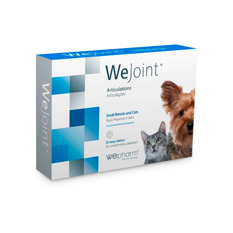 Кормова добавка Wepharm WeJoint Small Dogs and Cats ВіФарм ВіДжоінт таблетки для підтримки суглобів собак і кішок, 30 таблеток