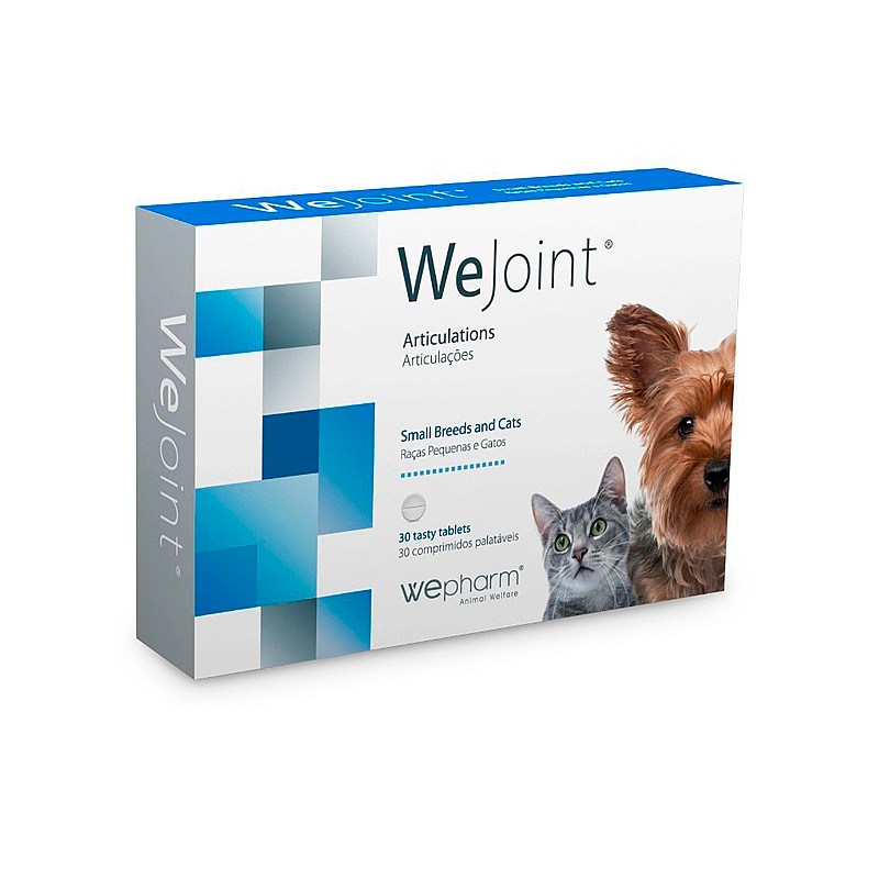 Кормова добавка Wepharm WeJoint Small Dogs and Cats ВіФарм ВіДжоінт таблетки для підтримки суглобів собак і кішок, 30 таблеток