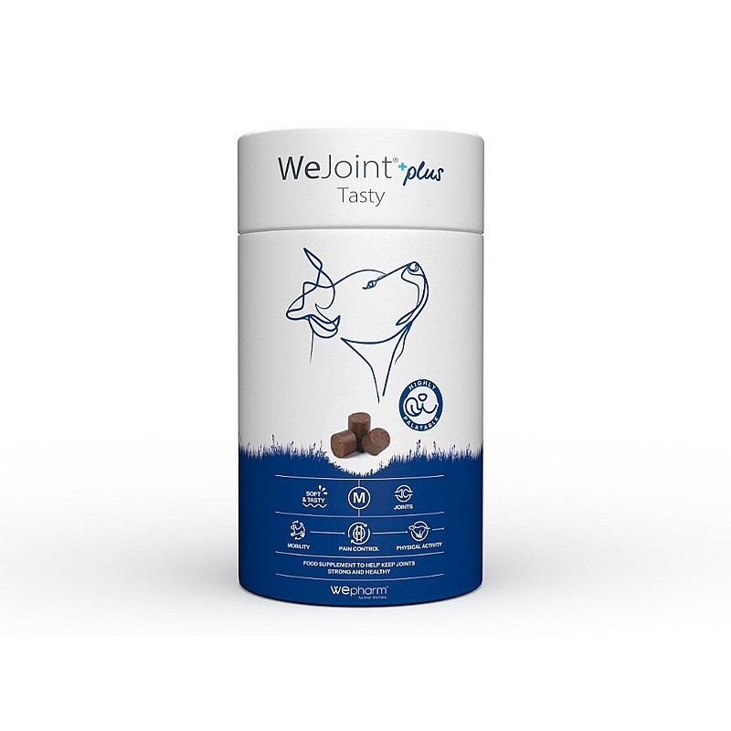 Ласощі Wepharm WeJoint Plus Tasty Medium Breeds ВіФарм ВіДжоінт Плюс Тейсті для захисту суглобів собак середніх порід, 30 пастилок