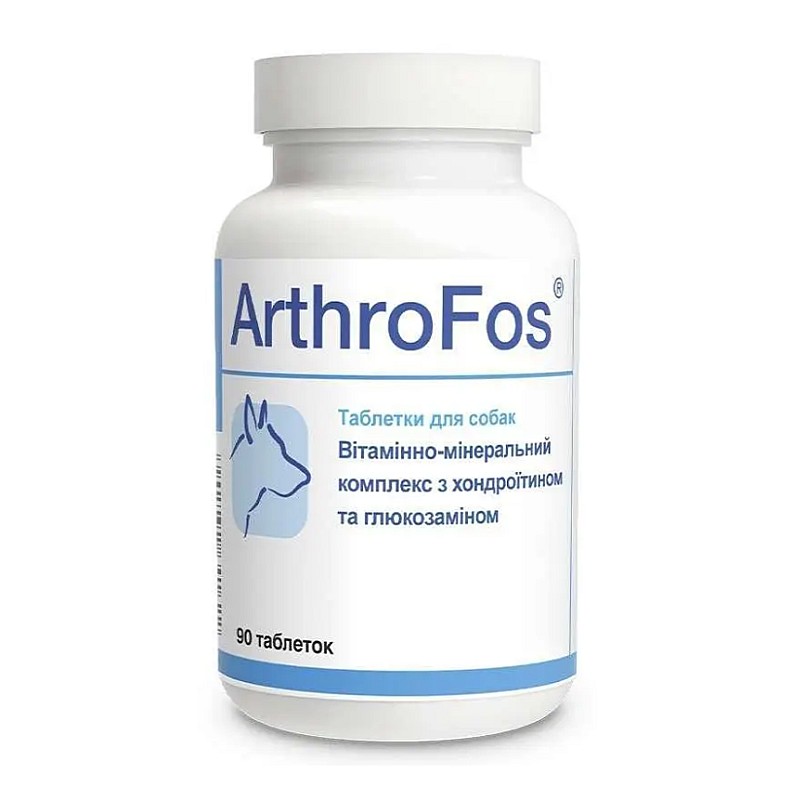 Додатковий корм Dolfos ArthroFos Дольфос АртроФос для відновлення суглобів та хрящової тканини собак №90 таблеток