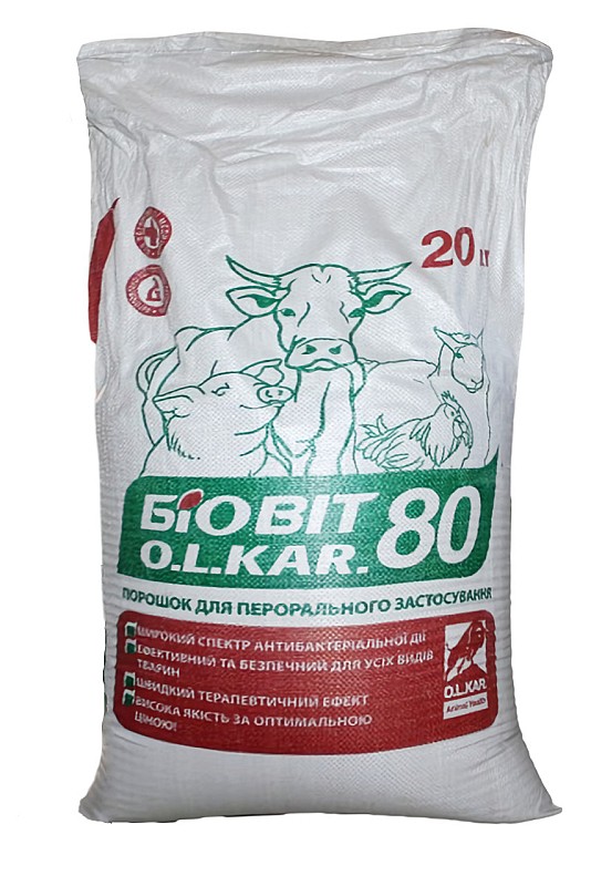 Біовіт-80 20кг (на основі кукурудзяного борошна)