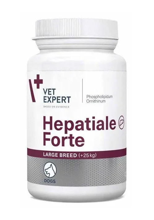 Додатковий корм Vet Expert HEPATIALE Forte Large Breed +25 кг для підтримки функцій печінки великих порід собак 40 шт