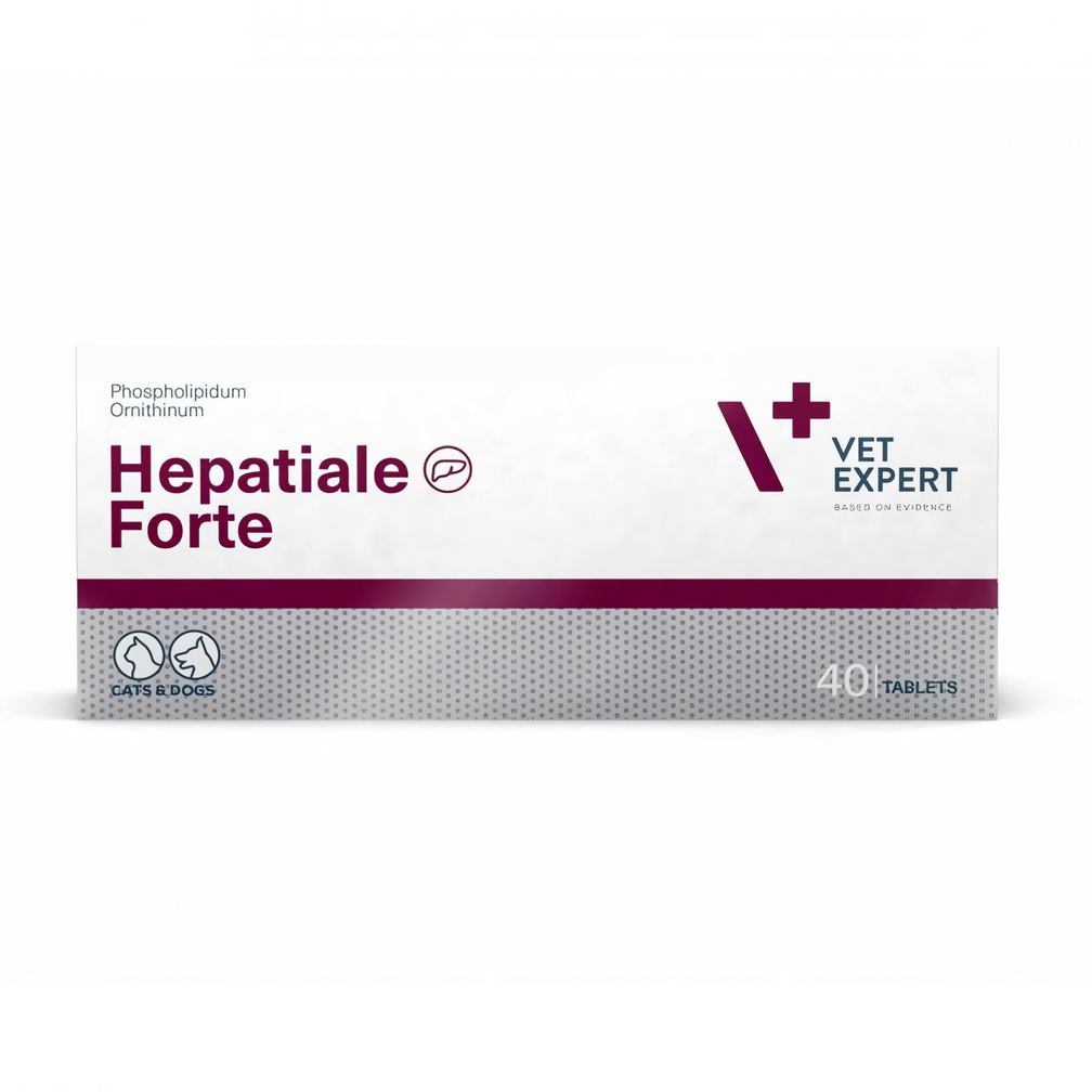 Додатковий корм VetExpert HEPATIALE Forte Гепатіале Форте для підтримання функцій печінки котів і собак 40 таблеток