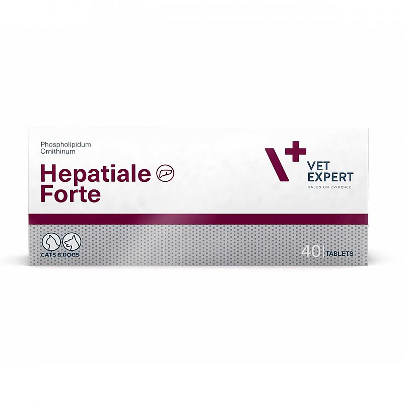 Додатковий корм VetExpert HEPATIALE Forte Гепатіале Форте для підтримання функцій печінки котів і собак 40 таблеток